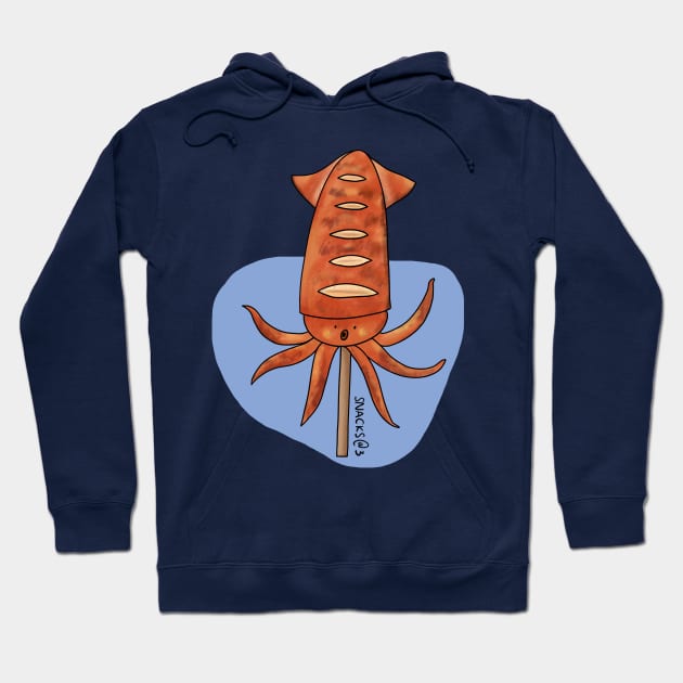 Grilled Squid on a Stick Hoodie by Snacks At 3